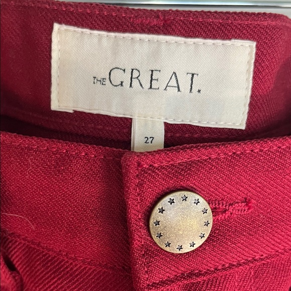 THE GREAT. The Kevin Pant Currant sz 27 - Picture 3 of 7